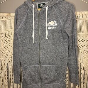 Roots Heather Gray Full-Zip Hoodie